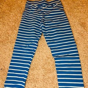 blue and white tights